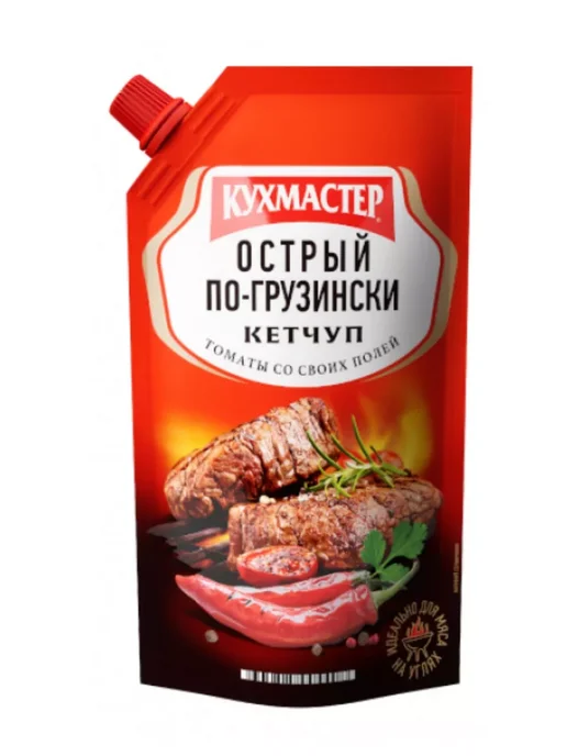КухМастер Кетчуп Острый по-грузински 260г 4шт, 260 г, 4 шт, фото 2