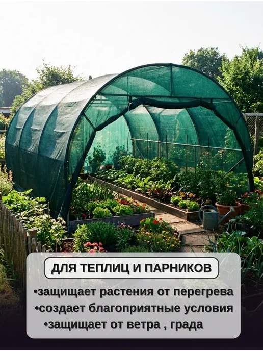 затеняющая в упаковке Сетка затеняющая 80% 2х5м на забор, для теплицы от солнца, 2x5 м, фото 3