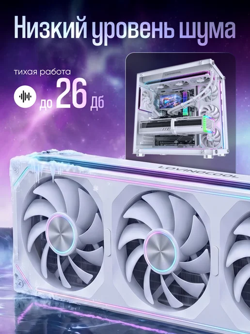 LOVINGCOOL Водяное охлаждение для процессора с экраном 3D белое 300W СЖ…, 300 Вт, фото 4