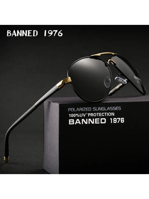 BANNED 1976 Мужские солнцезащитные очки blue, синий, фото 2