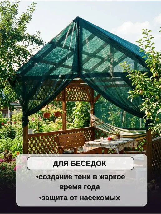 Ай да дом сетки в упаковке Сетка затеняющая 55% 6х10м от птиц, для теплицы, 6x10 м, фото 7