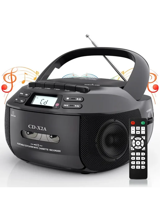 Магнитола 87898 10 Вт CD MP3 USB FM стерео белый, 10 Вт, фото 2