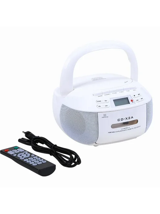 Магнитола 87898 10 Вт CD MP3 USB FM стерео белый, 10 Вт, фото 6