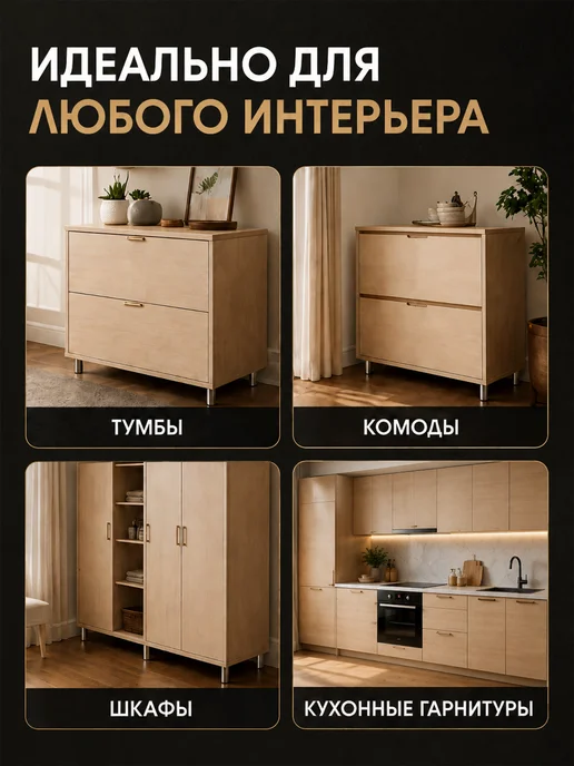 ProfComplect Мебельные ножки регулируемые хром 100 мм опоры 6 шт, 6 шт, фото 4
