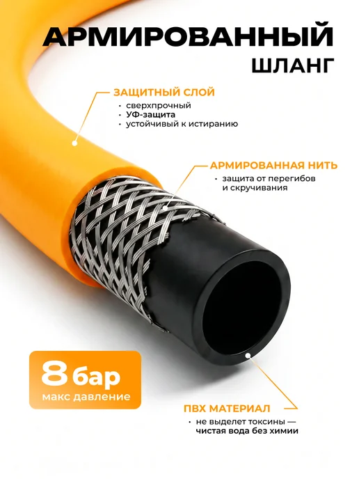 DEKO Катушка со шлангом для полива 30м, автоматическая, 30 м, фото 2