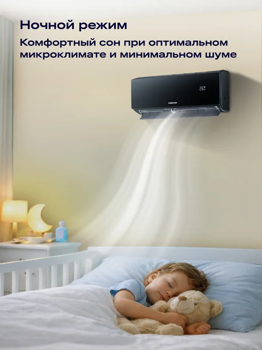 NORD Мульти-сплит-система iM712 BL кондиционер, 2 комнаты, 57 м², 57 м, фото 5
