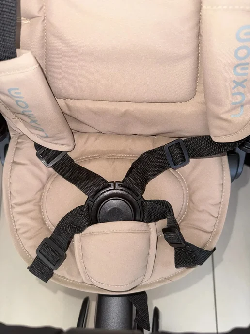 Luxmom Велосипед трехколесный детский с ручкой мод.3001 трансформер, бежевый, фото 4