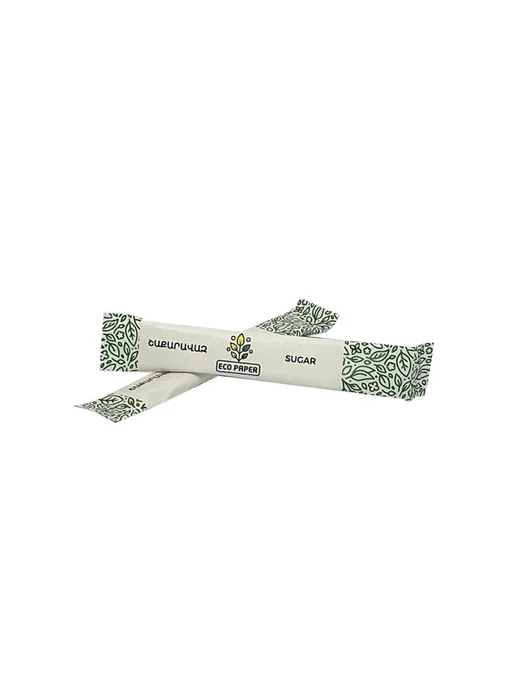 EcoPaper Сахар порционный в стиках 100 шт, белый 4 г, 100 шт, 4 г, фото 2
