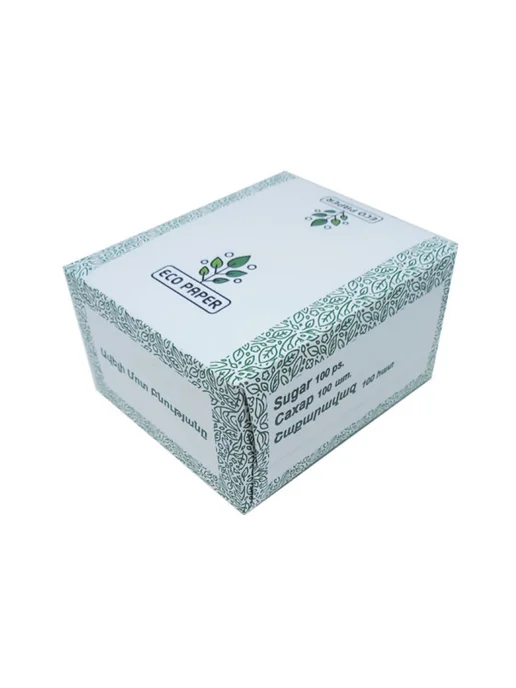 EcoPaper Сахар порционный в стиках 100 шт, белый 4 г, 100 шт, 4 г, фото 3