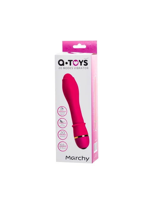 A-Toys by TOYFA Нереалистичный вибратор A-Toys TOYFA Marchy, силикон, розовый, фото 4