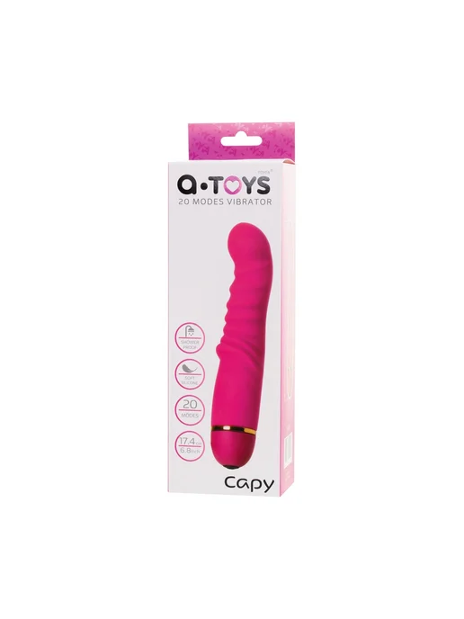 A-Toys by TOYFA Нереалистичный вибратор A-Toys TOYFA Capy, силикон, розовый, фото 6