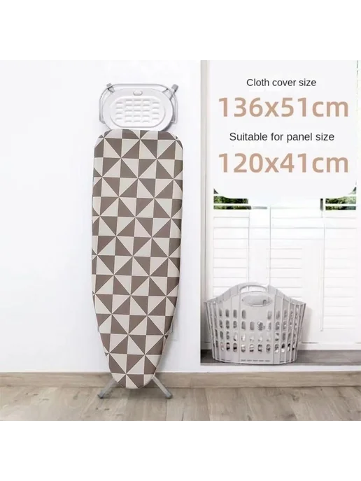 Чехол для гладильной доски хлопок, серый, фото 7