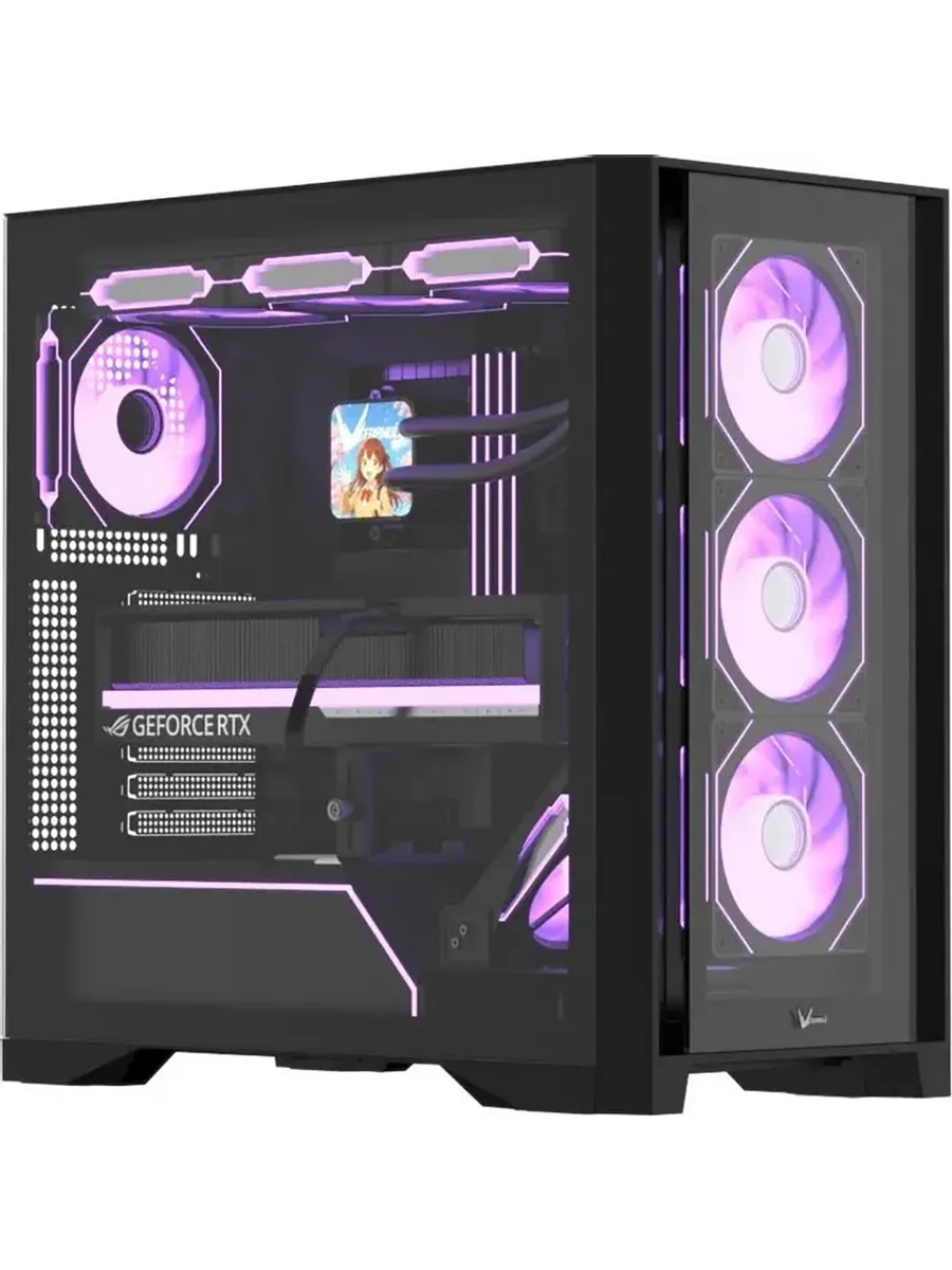 Корпус для компьютера Air Power G8 Floe Black ATX без БП