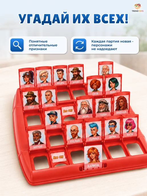 TrendToys Развивающая Настольная игра Угадай кто я, синий, фото 2