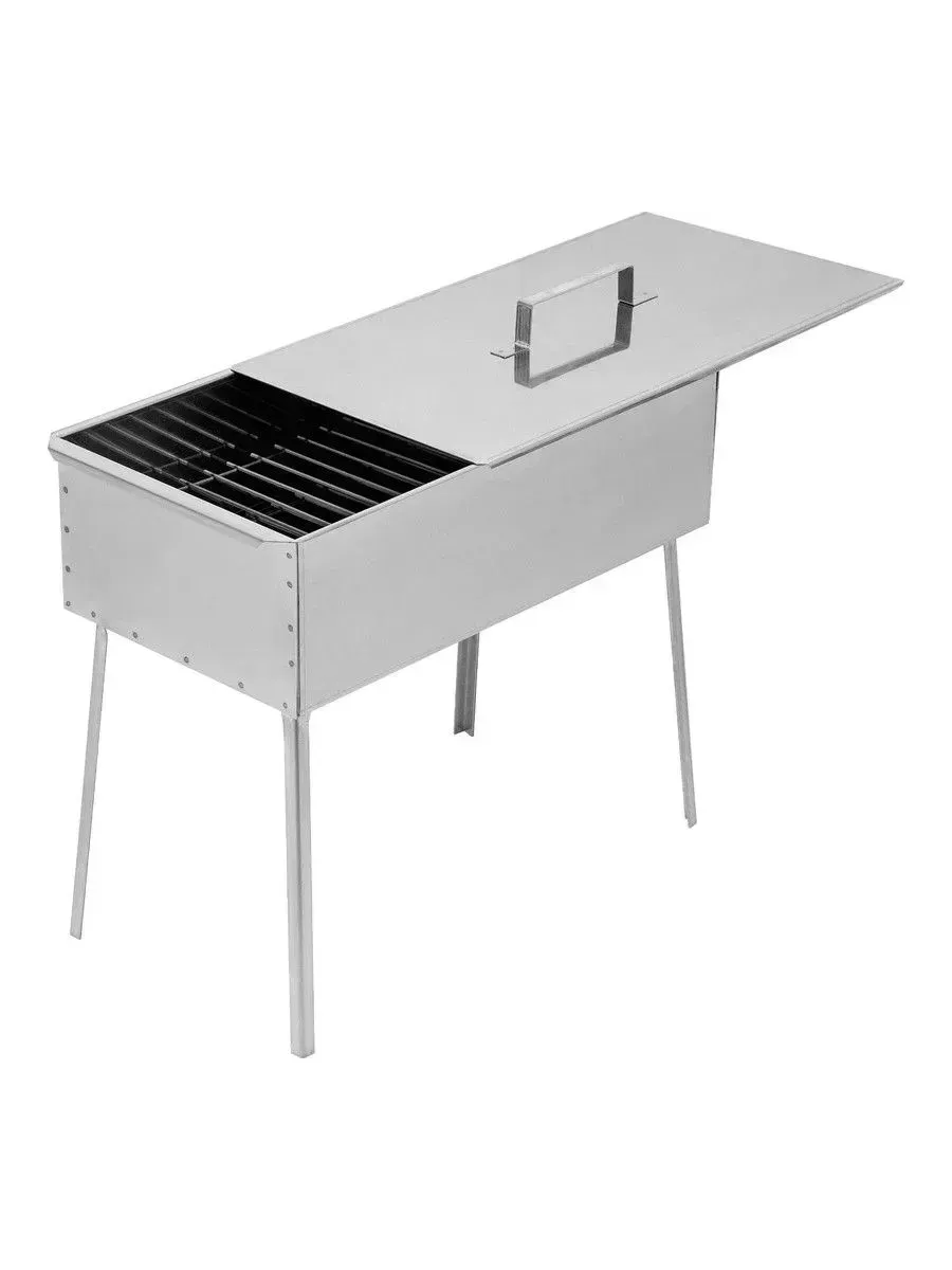 Коптильня двухъярусная Camping 500x270x175 мм Inox