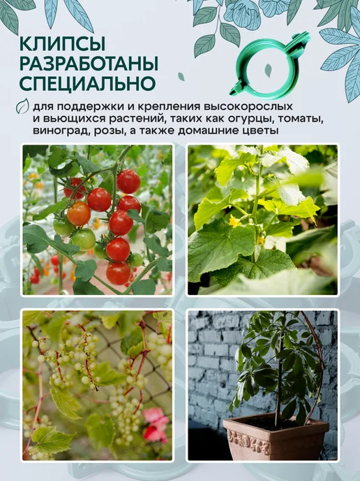 GARDENPLAST Набор клипс для крепления растений, 20 шт, 20 шт, фото 4