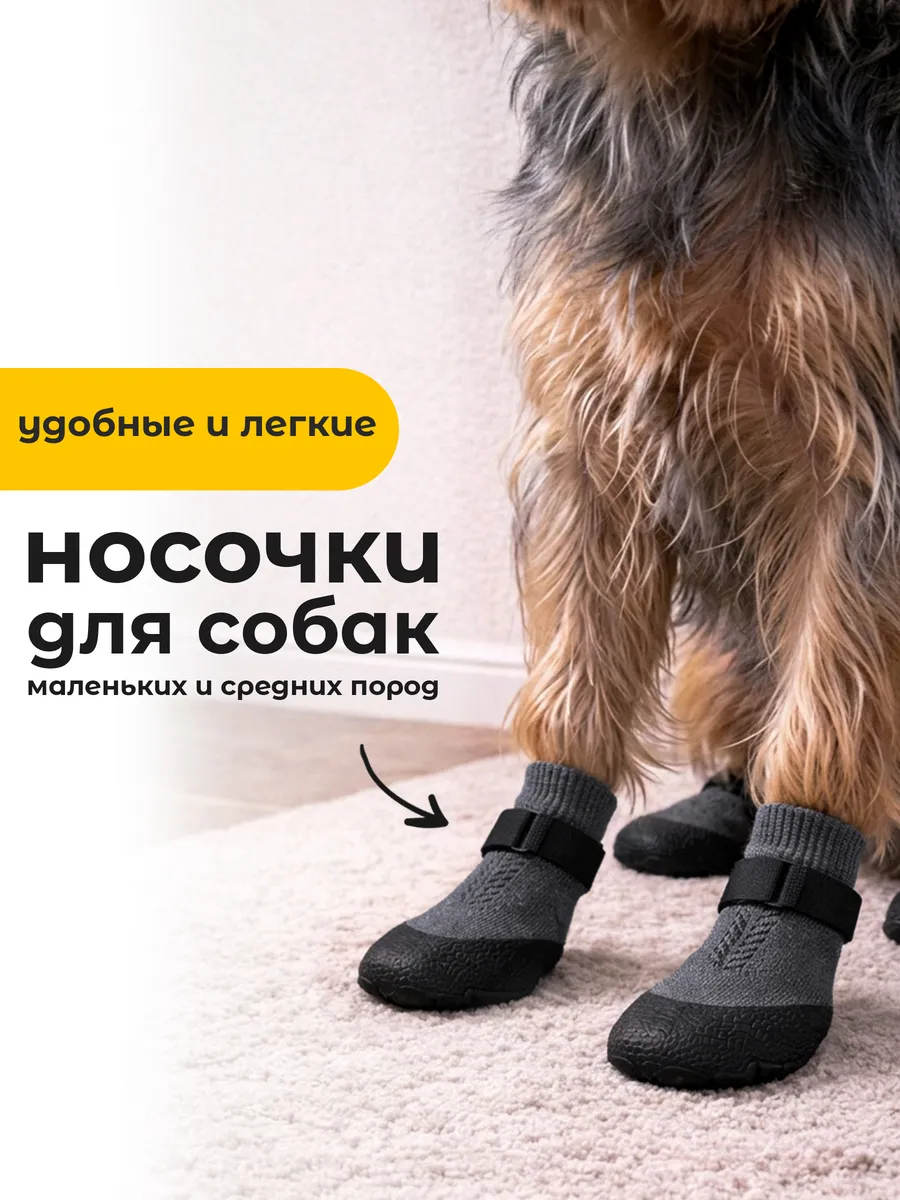 Носки для собак малых и средних пород
