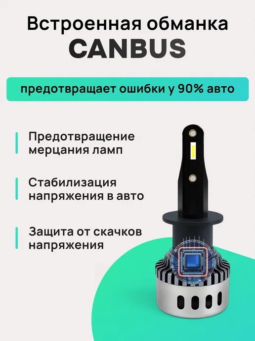 ZMB H1 LED Светодиодные лампы Н1 лед автомобильные дальний свет, вариант, фото 3