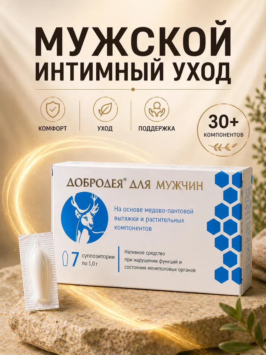 Добродея для мужчин, 7 суппозиторий