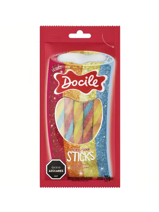 DOCILE Жевательный мармелад Клубника 70г, 70 г