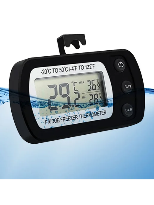 Цифровой термометр для холодильника и морозилки waterproof, баров кафе, фото 3