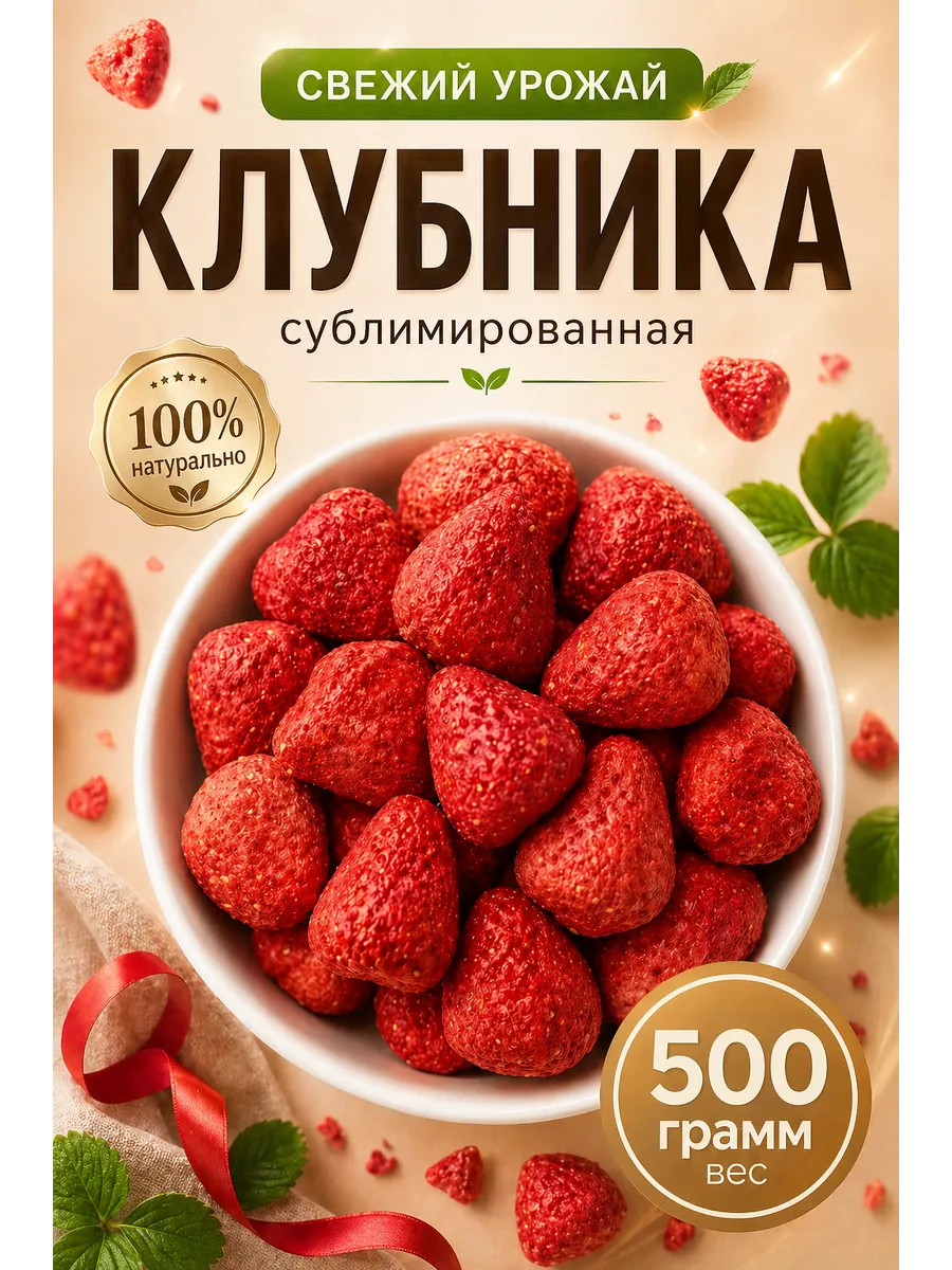 Клубника Сублимированная 500гр
