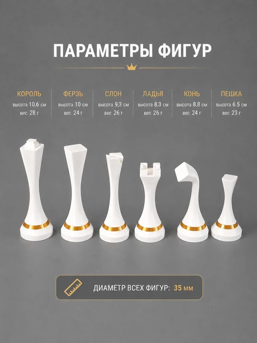Набор шахматных фигур "Версаль" Украсят любой интерьер, золотой, фото 2