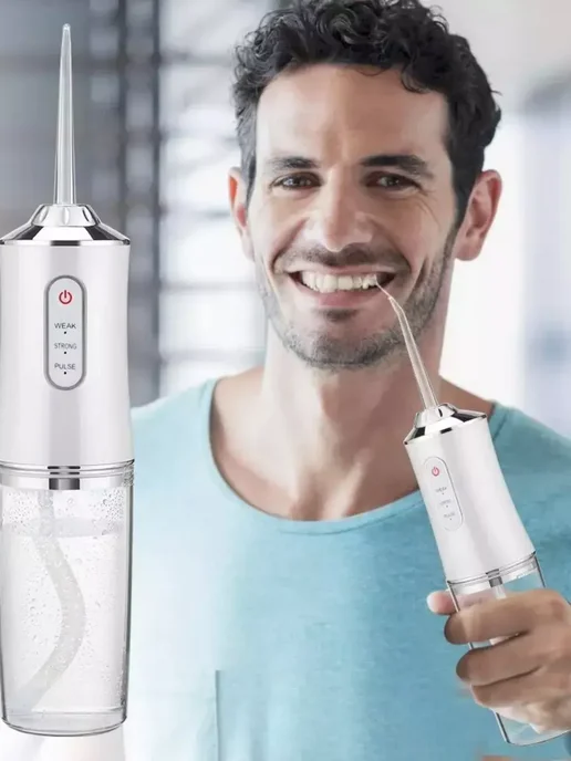 Portable oral irrigator Портативный ирригатор для полости рта, зеленый, фото 2