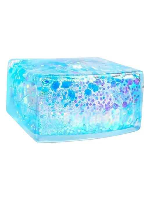 Антистресс-мяч Ice Cube с блестками, мягкий для детей и взро, вариант, фото 2
