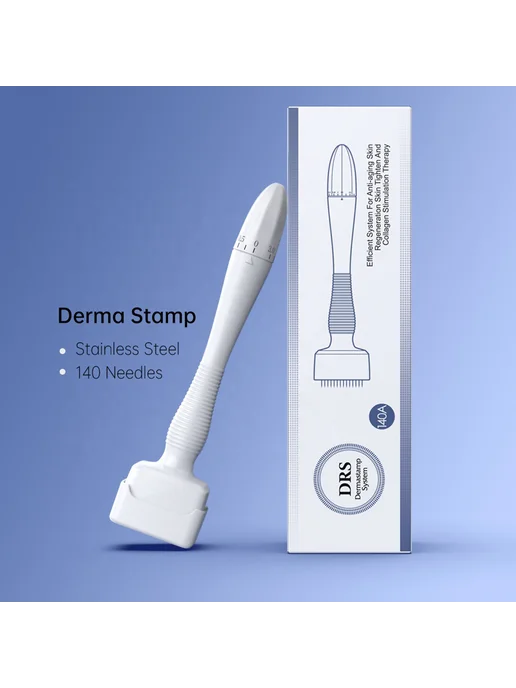 Derma Roller для волос, 140 игл, регулируемый микроскопическ, вариант, фото 2