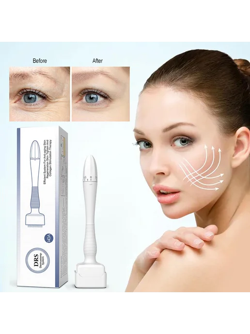 Derma Roller для волос, 140 игл, регулируемый микроскопическ, вариант, фото 4