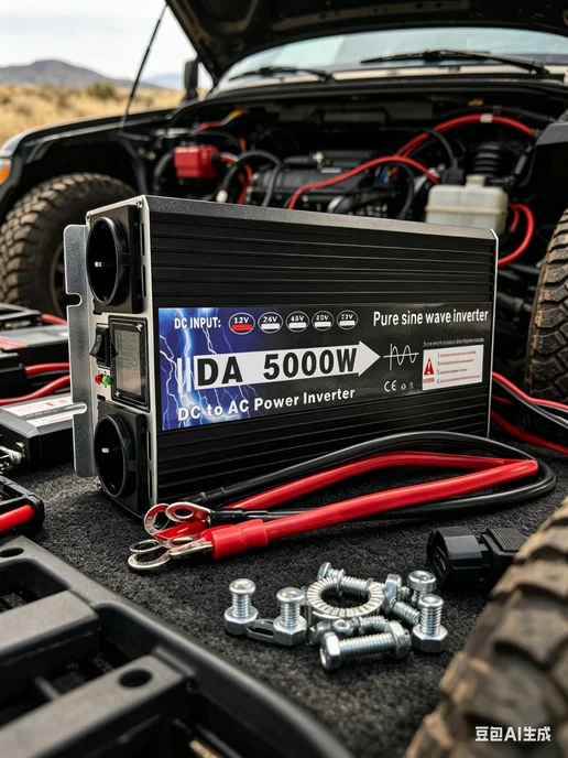 Автоинвертор 12V-220V 5000Вт компактный и мощный, 5000 Вт, фото 3