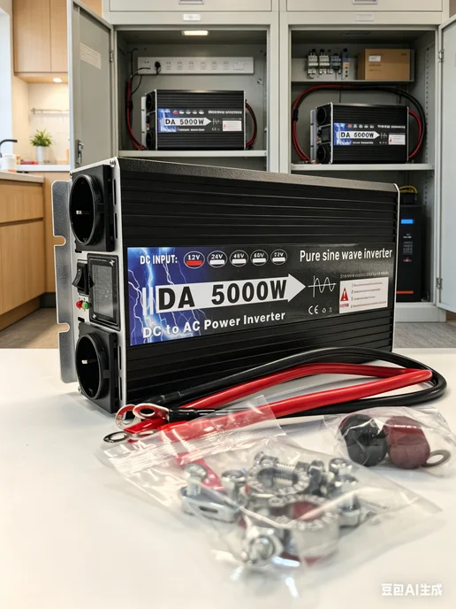 Автоинвертор 12V-220V 5000Вт компактный и мощный, 5000 Вт, фото 6