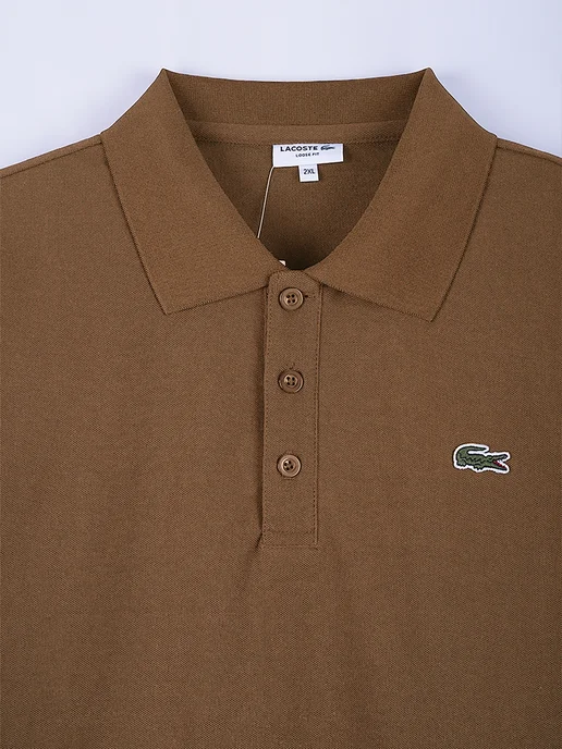 lacoste Поло Футболка классический товар с качеством, коричневый, фото 4