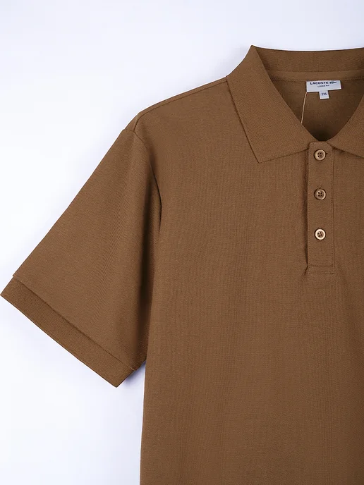 lacoste Поло Футболка классический товар с качеством, коричневый, фото 5