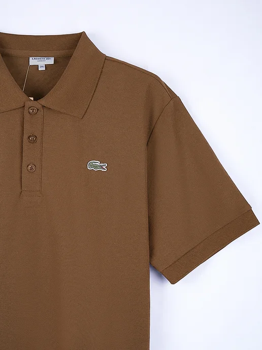 lacoste Поло Футболка классический товар с качеством, коричневый, фото 7