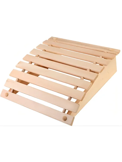 Подголовник для бани DoorWood Ф-5 (из липы), 35 см, бежевый, фото 2