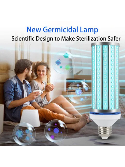 35W LED UV бактерицидная лампа для дезинфекции 220V, пульт, 35 Вт, фото 2