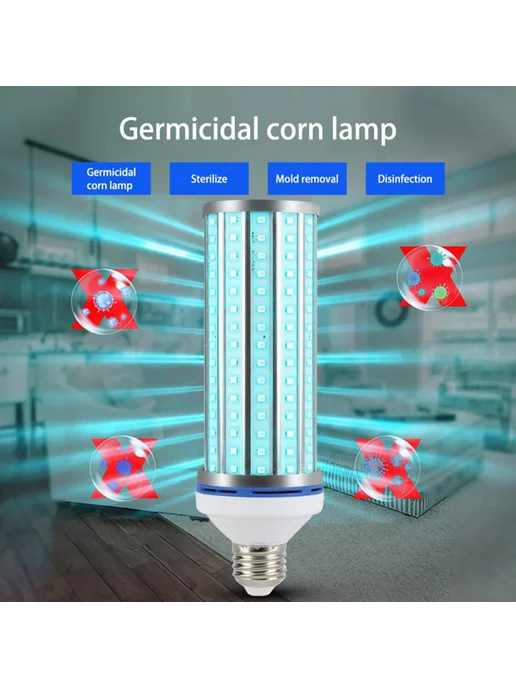 35W LED UV бактерицидная лампа для дезинфекции 220V, пульт, 35 Вт, фото 3