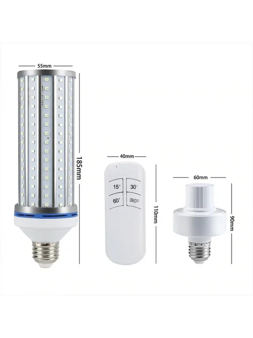 35W LED UV бактерицидная лампа для дезинфекции 220V, пульт, 35 Вт, фото 6