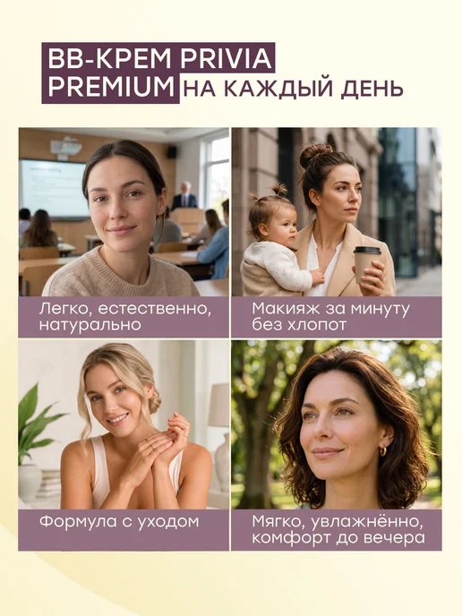 PRIVIA ВВ крем тональный для лица, 15мл, 15 мл, фото 5