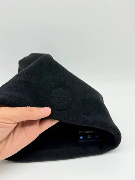 KENEN W1 Шапка с наушниками Bluetooth беспроводная с микрофоном, черный, фото 7