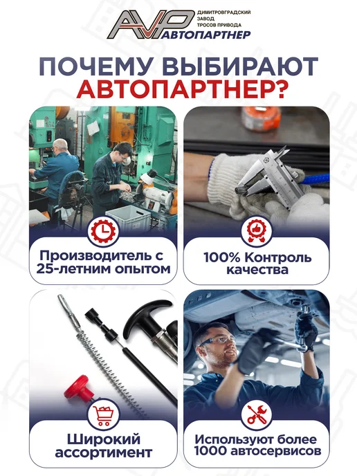 AVP Автопартнер Комплект тросов ручника на ВИС 2347, вариант, фото 6