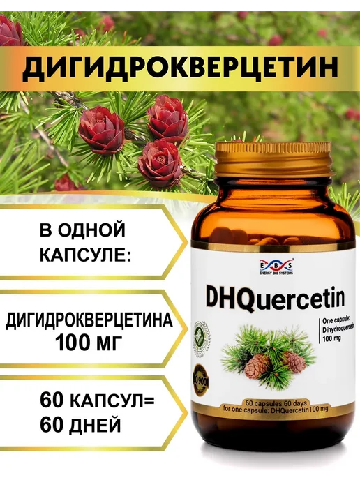 Энерго Био Системы Дигидрокверцетин 100 мг 60 капсул, вариант, фото 2