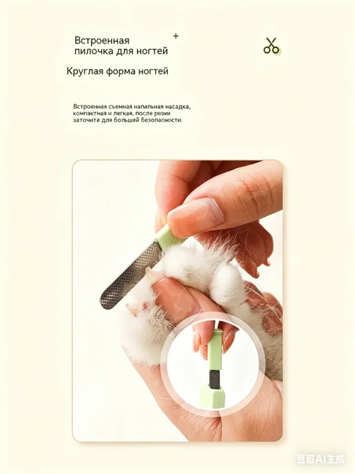 Xiaomi Когтерезка для кошек и для собак с гриндером (ножницы), белый, фото 2