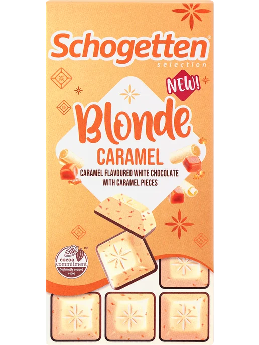 Шоколад белый SCHOGETTEN Blonde caramel, белый