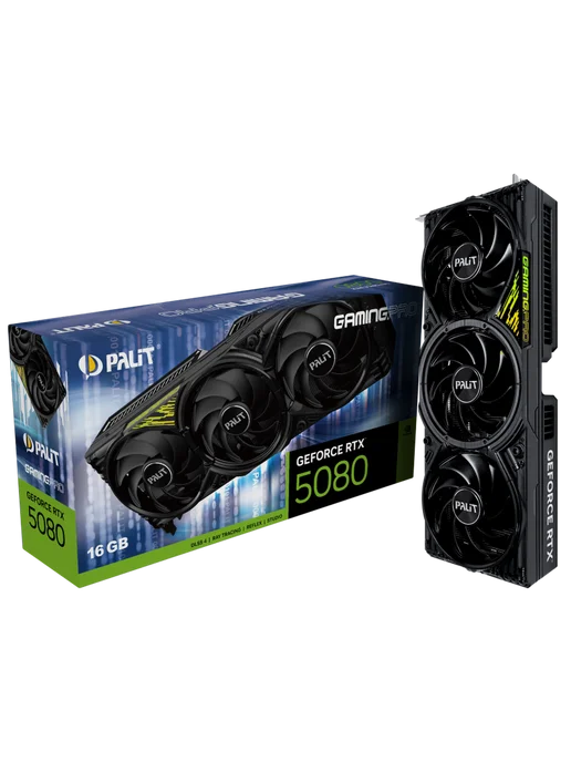Palit Видеокарта RTX 5080 16 ГБ RTL (NE75080019T2-GB2031Y), 16 ГБ