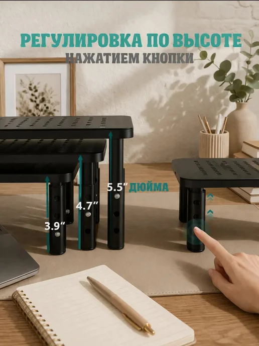 Prometei Подставка настольная для монитора или ноутбука, вариант, фото 5