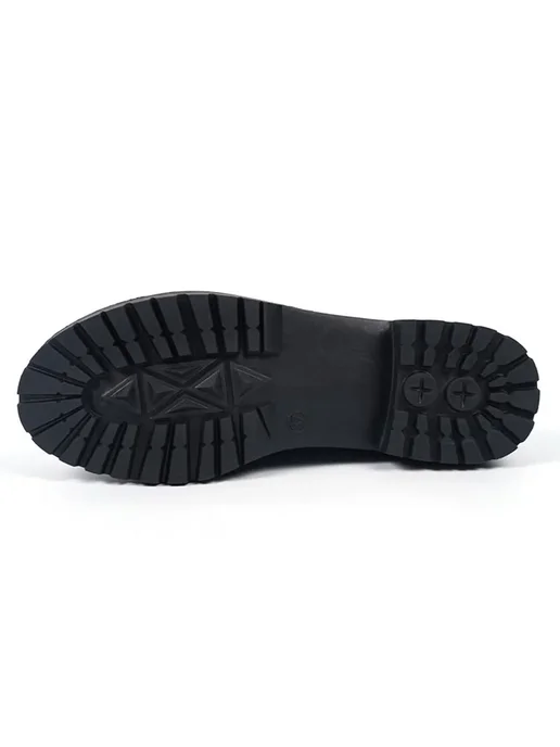 Модные мокасины на slip-on из экокожи элегантные для поезд, черный, фото 4