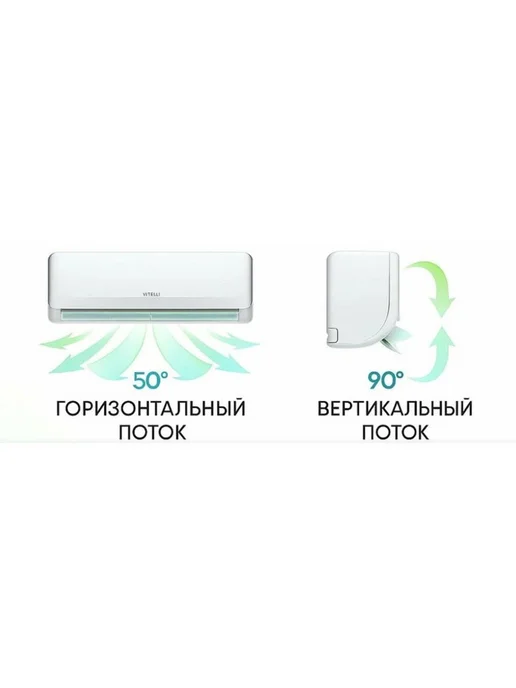 VITELLI Кондиционер сплит-система VSL-12H, белый, фото 6